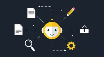 ai content workflow met AI-tools rond een centrale automatisering
